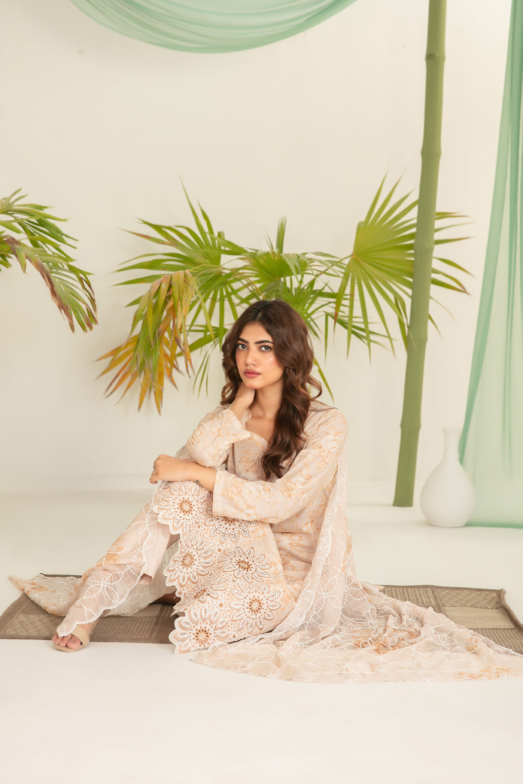 Sionya 3pcs Un-Stitched Emb Printed Lawn [D-4080]
