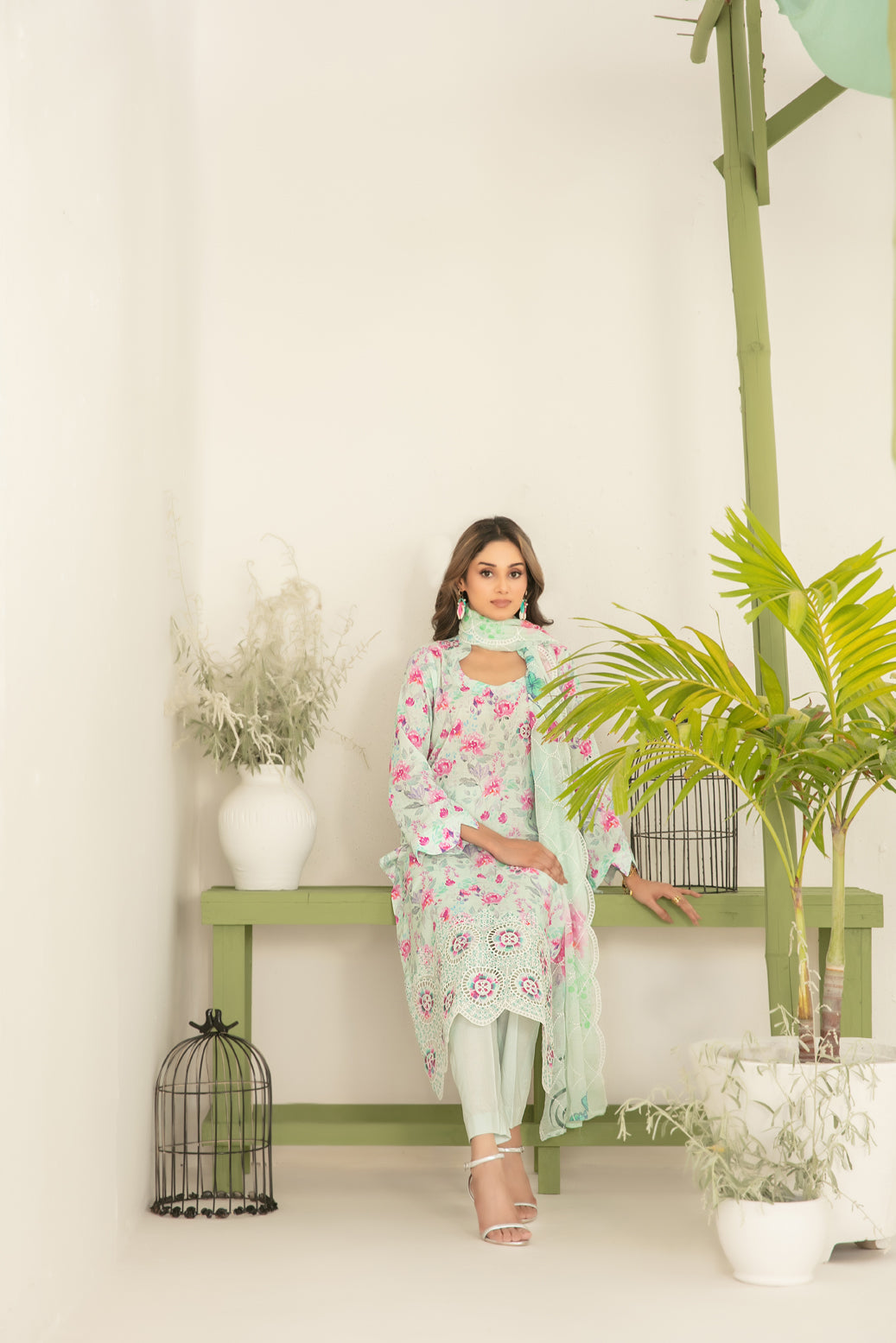 Sionya 3pcs Un-Stitched Emb Printed Lawn [D-4078]