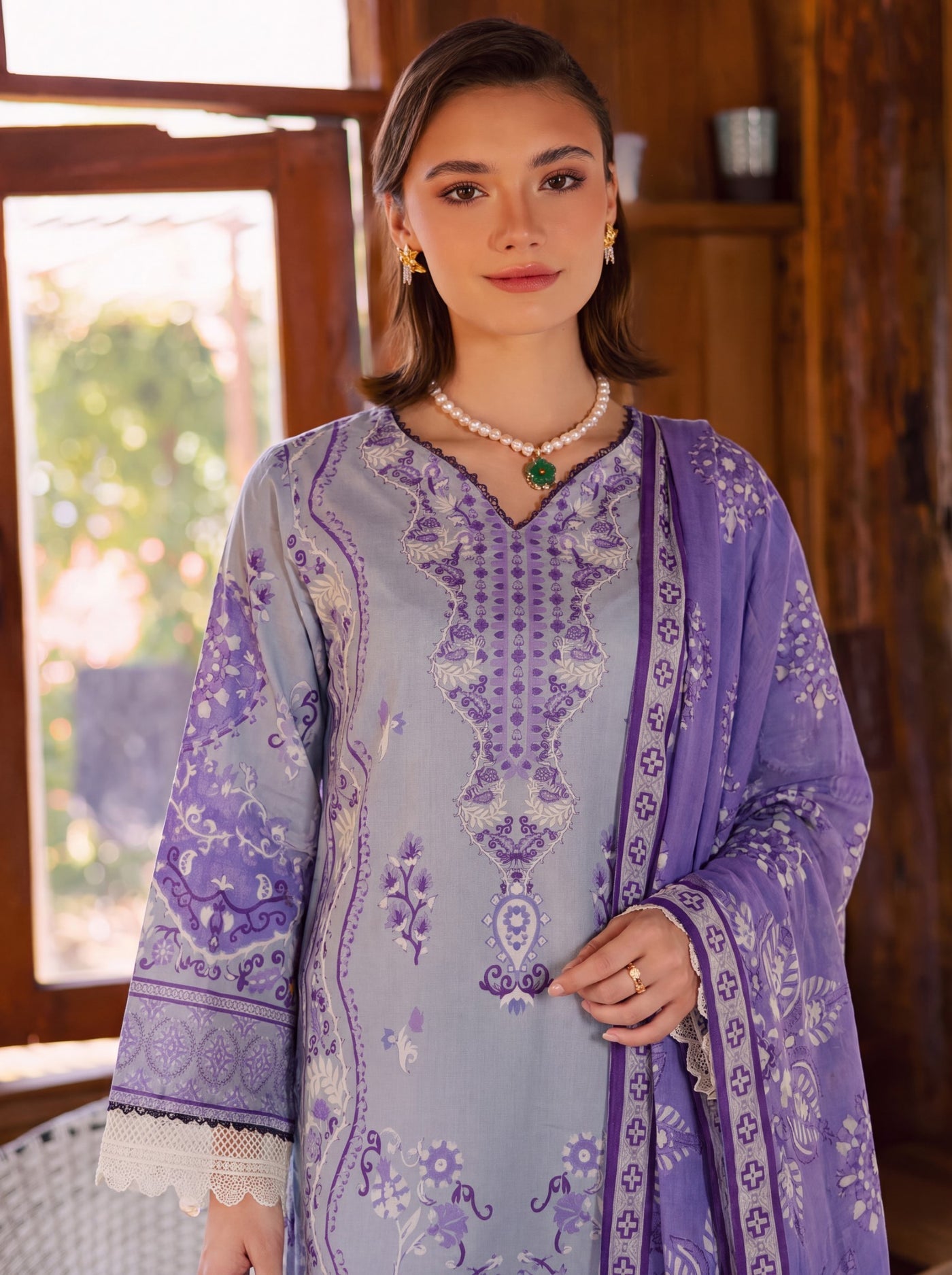 SAFWA 3-PIECE UNSTITHED LAWN COLLECTION