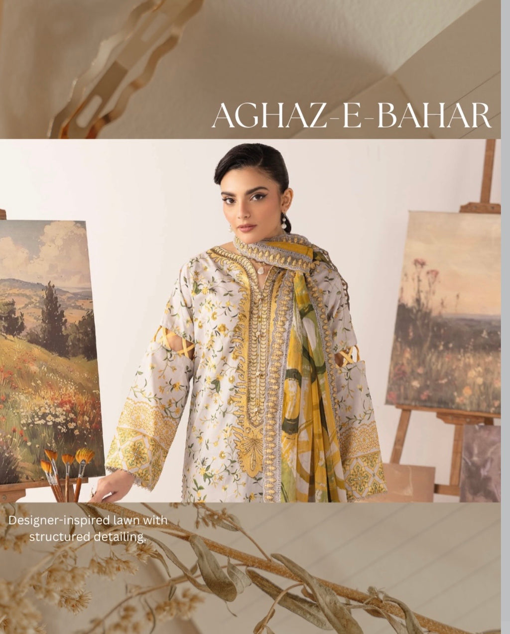 Unstitched Printed & Embroided Lawn -02