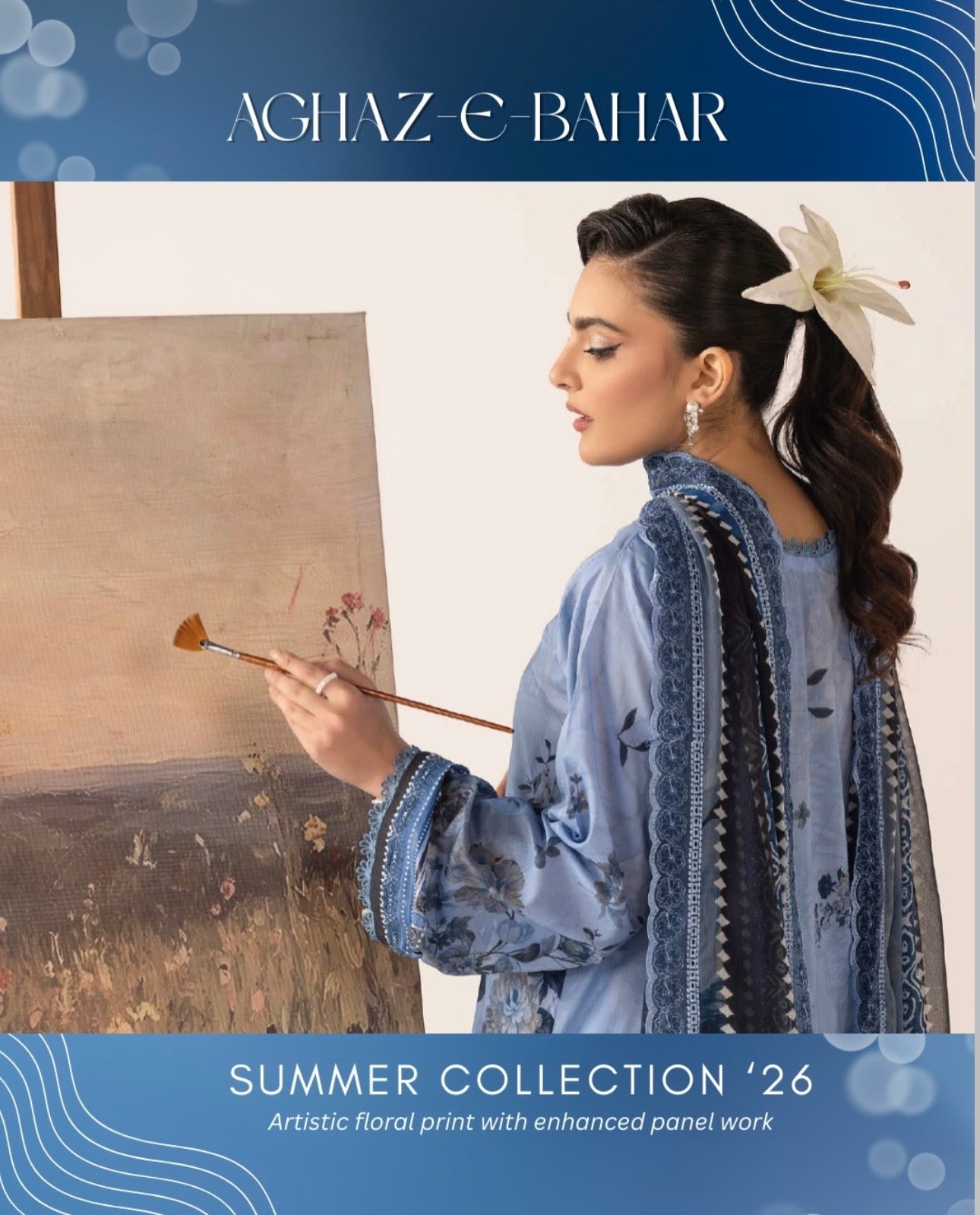 Unstitched Printed & Embroided Lawn -03
