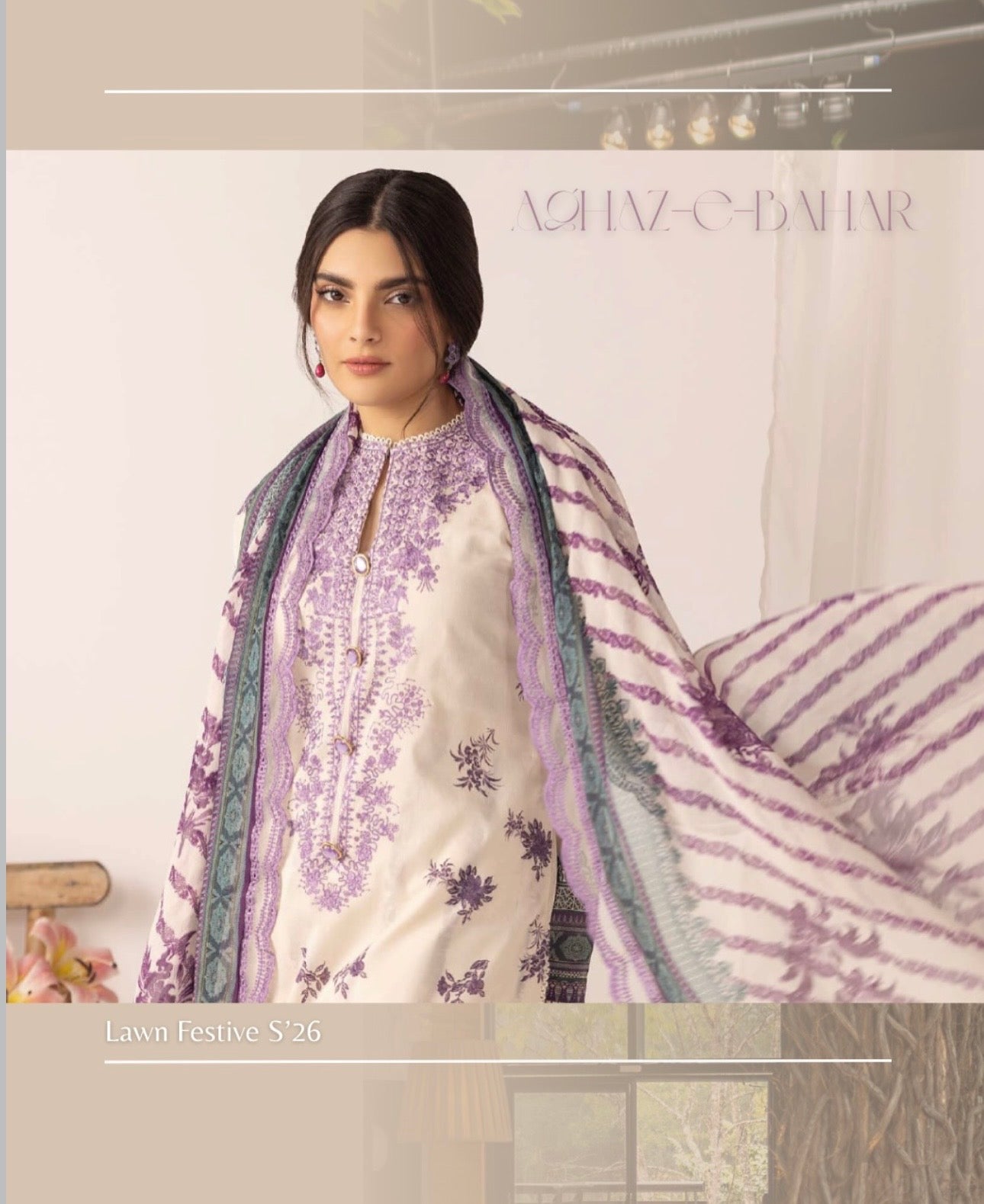 Unstitched Printed & Embroided Lawn -01