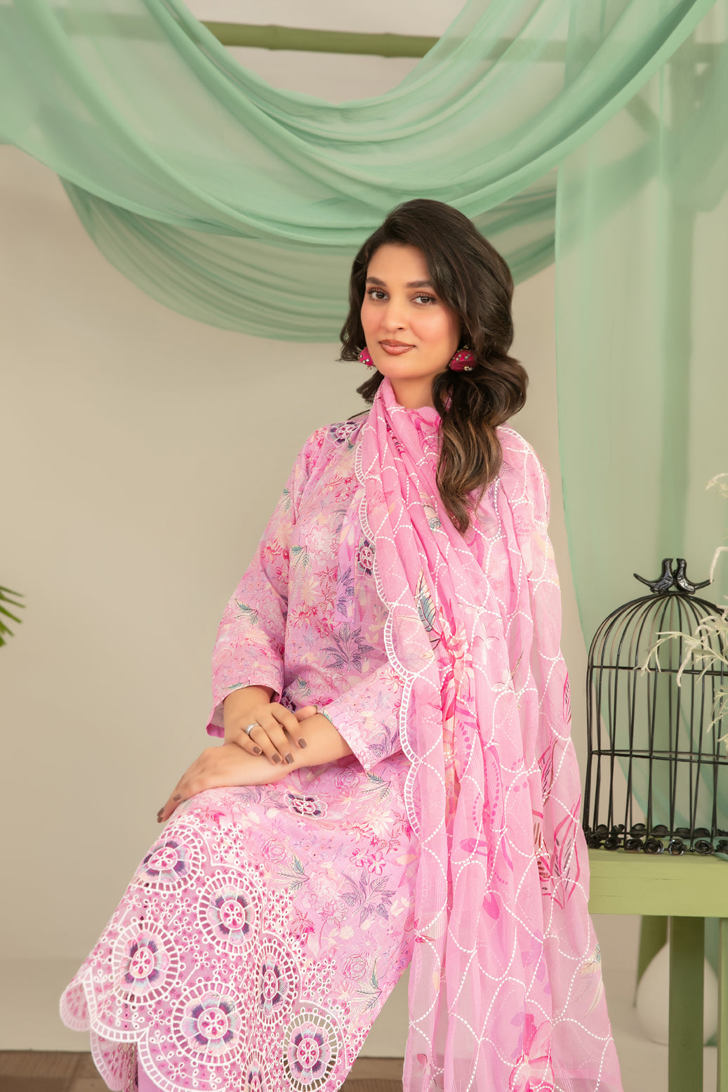 Sionya 3pcs Un-Stitched Emb Printed Lawn [D-4079]