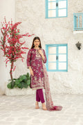 Tawakkal Gulin 3pcs Stitched Emb Printed Lawn