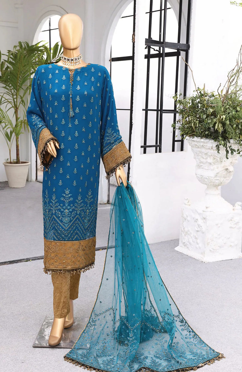 HZ Cortesia Un-stitched Chiffon Luxury Collection ARURITE Sf-03