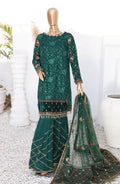 HZ Cortesia Un-stitched Chiffon Luxury Collection EMERALD Sf-04