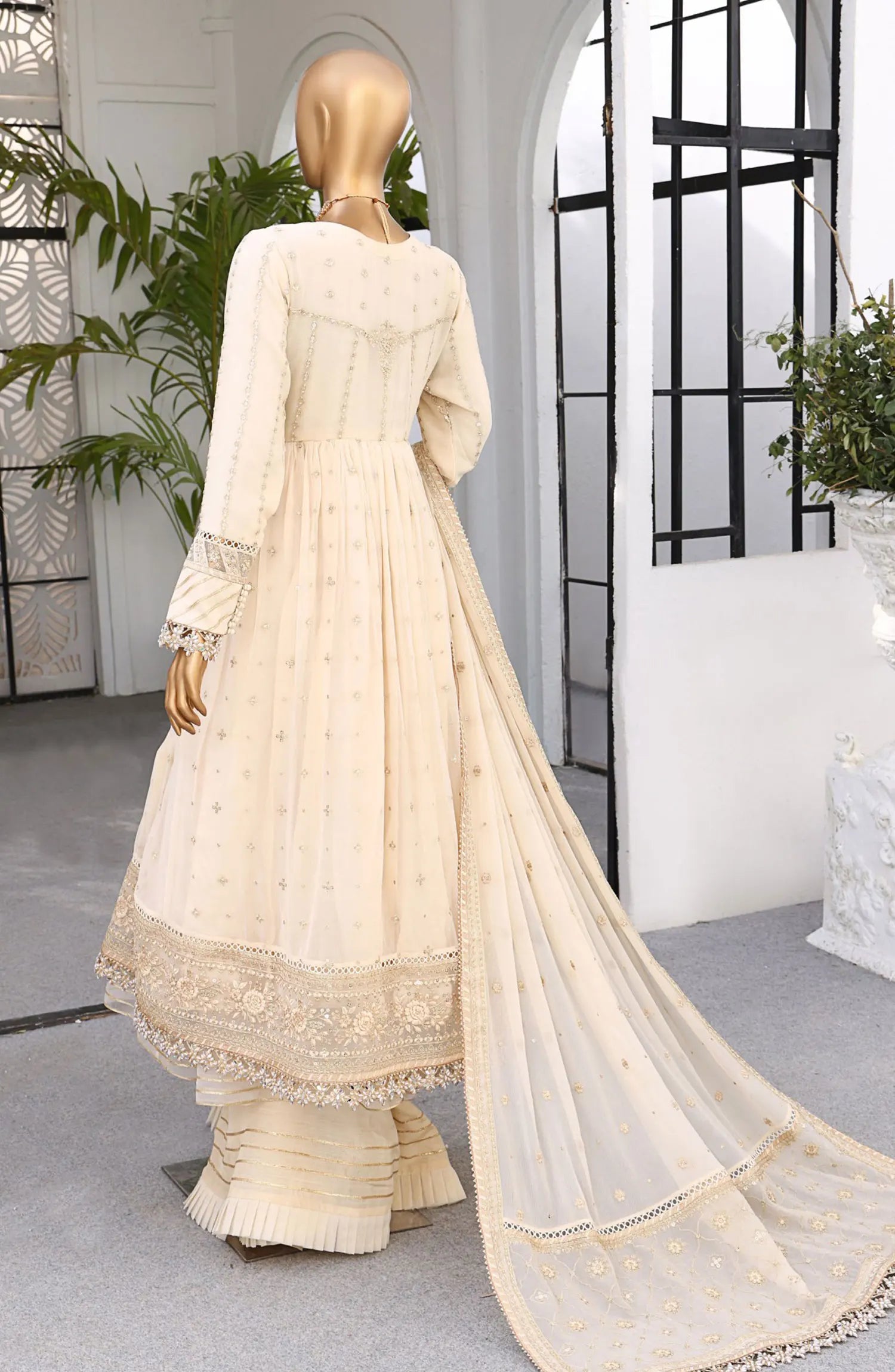 HZ Cortesia Un-stitched Chiffon Luxury Collection CORAL MIST Sf-06