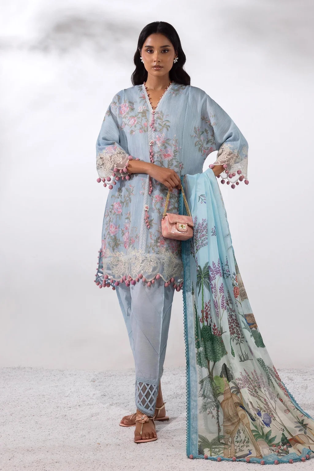 Sana Safinaz Unstitched Lawn 3 Piece Suit -13A